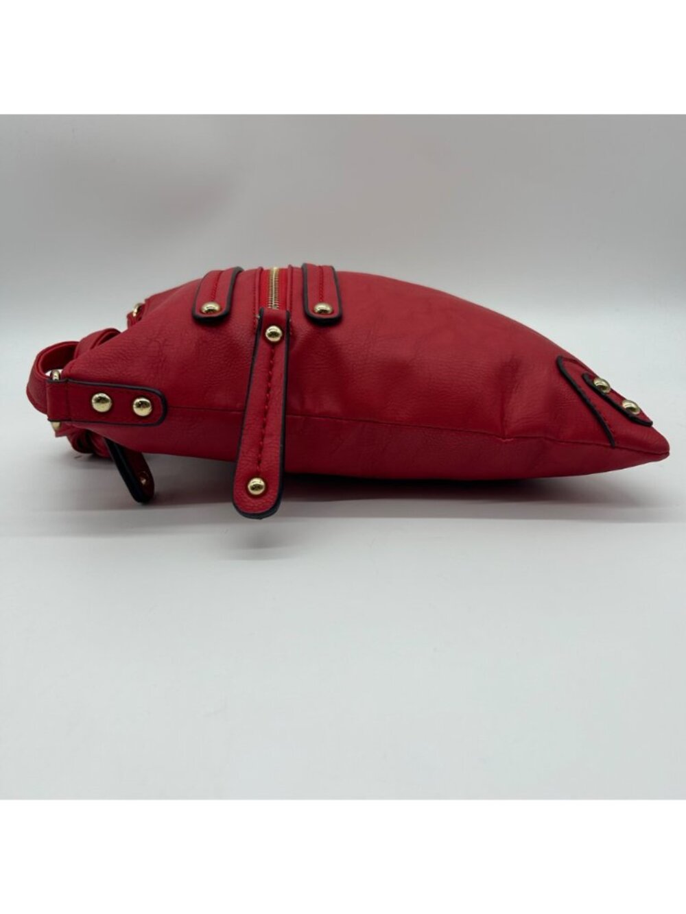 Scarleton Red Leather Large Shoulder Bag - Picture 3 of 10